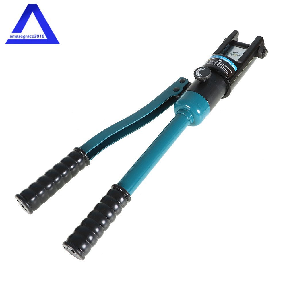 16 Mt Hydraulic Wire Terminal Crimper Battery Cable Lug Crimping Tool W/13 Dies