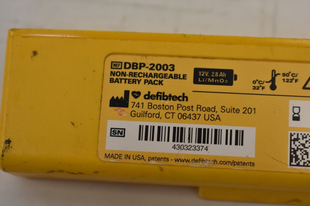 Defibtech Defibrillator Battery DBP-2003 AED Replacement Unit Genuine OEM Used