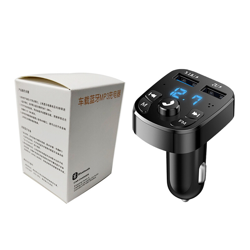 Bluetooth 5.0Car Wireless FM Transmitter Adapter 2USB PD Charger AUX Hands Free✿