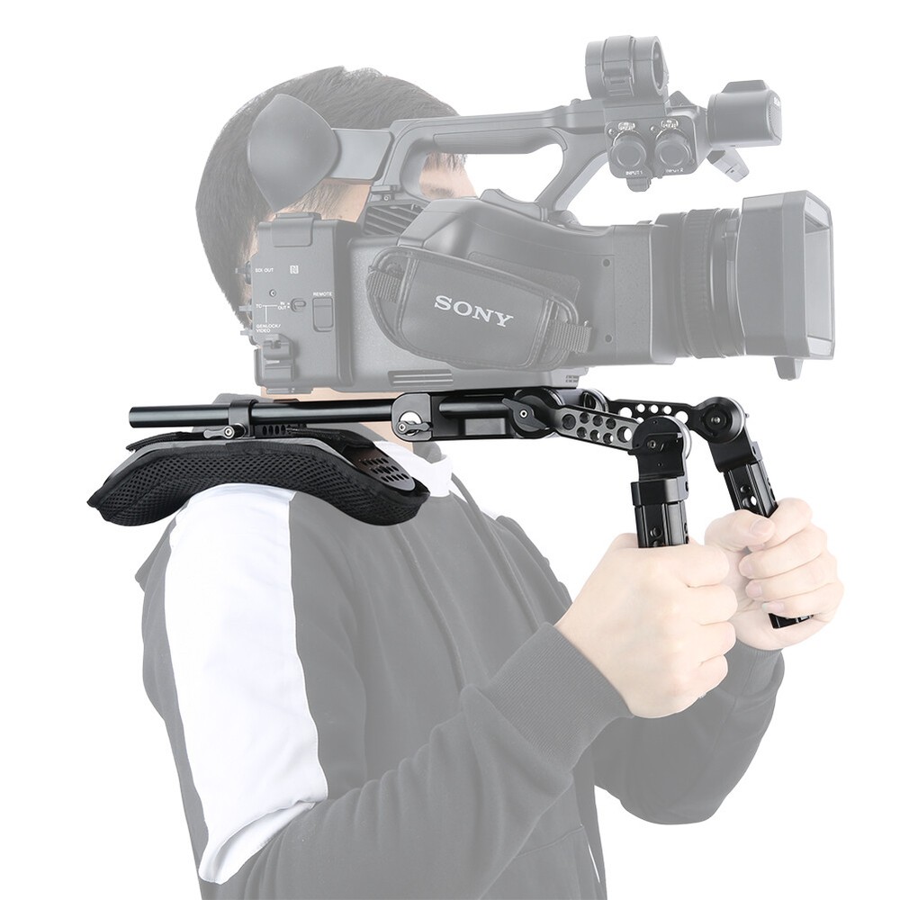 Niceyrig Shoulder Pad Kit 15mm Rod Support System with Rosette Cheese Handle