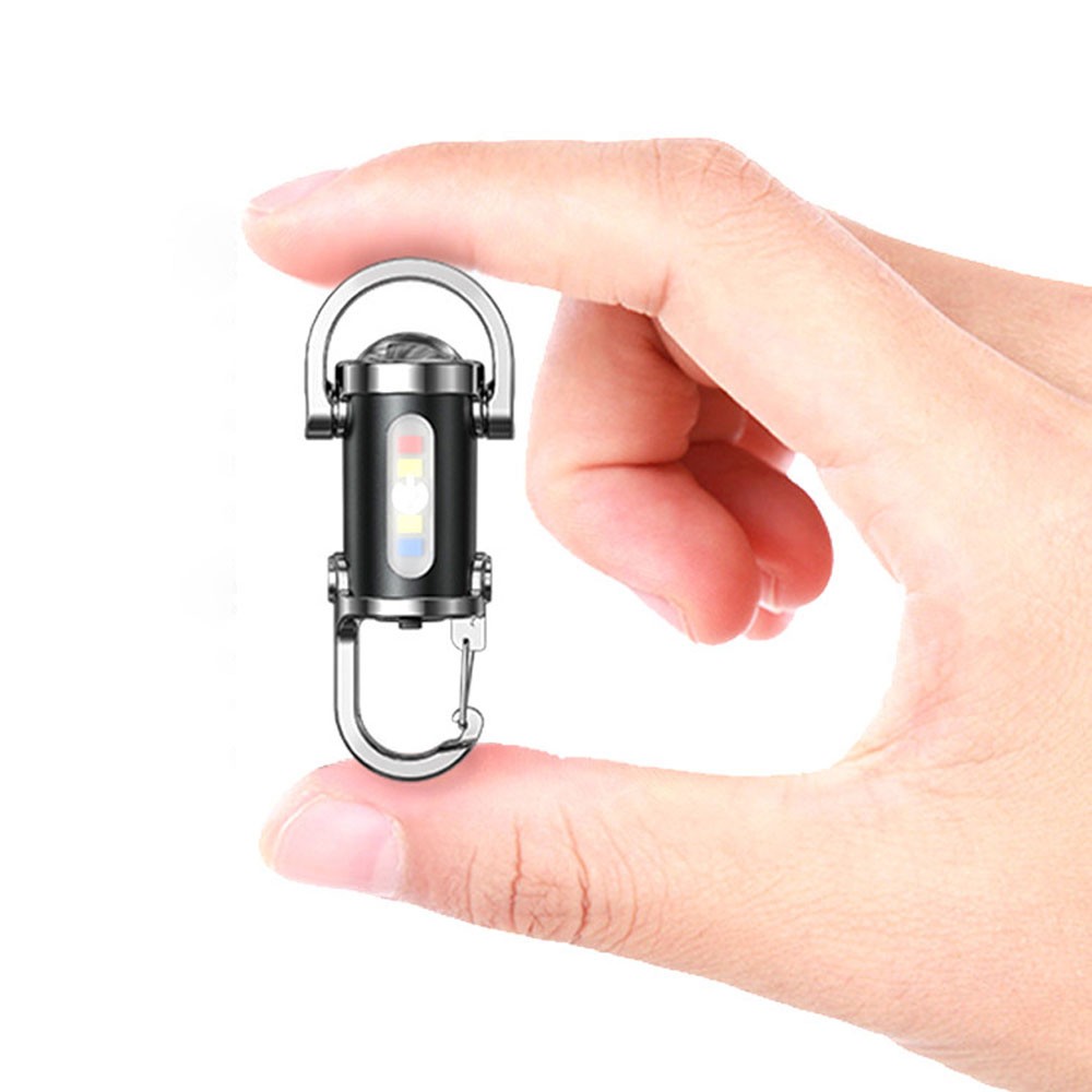 Portable Rechargeable Bright Keychain Flashlight,Emboadlie Mode KU