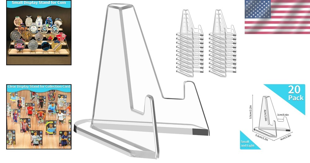 Stylish Triangular Base Card Holders – Perfect 20 Pack for Graded Cards and More