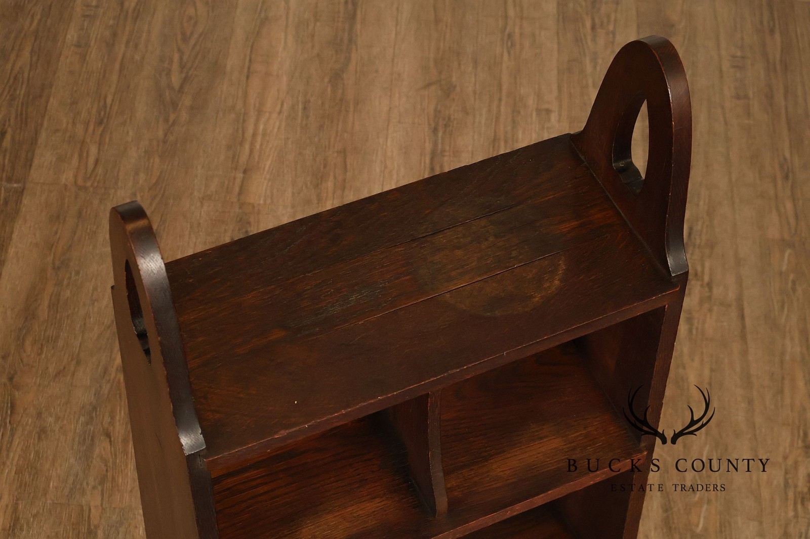 Antique Grand Rapids Arts And Crafts Mission Oak Magazine Stand