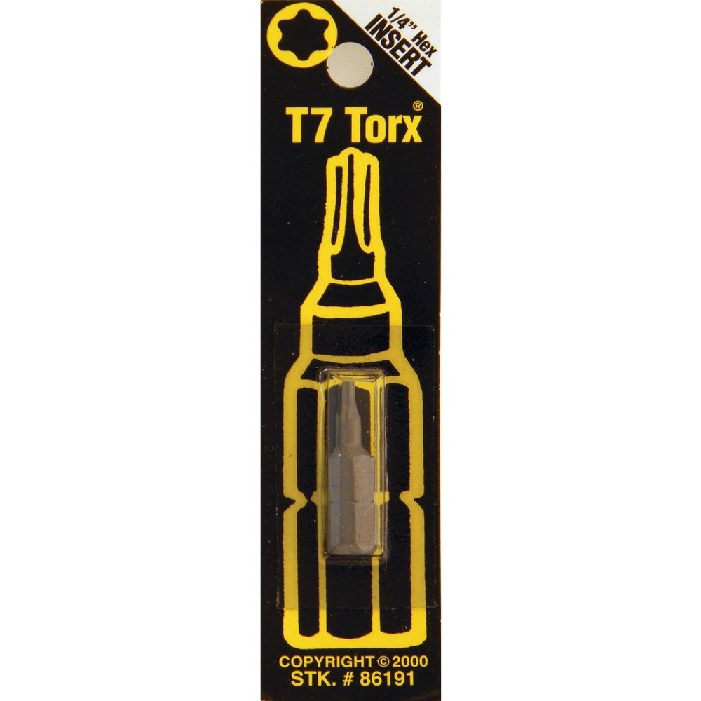 Best Way Tools T7 TORX Insert Hex Screwdriver Bit B86191 Best Way Tools B86191