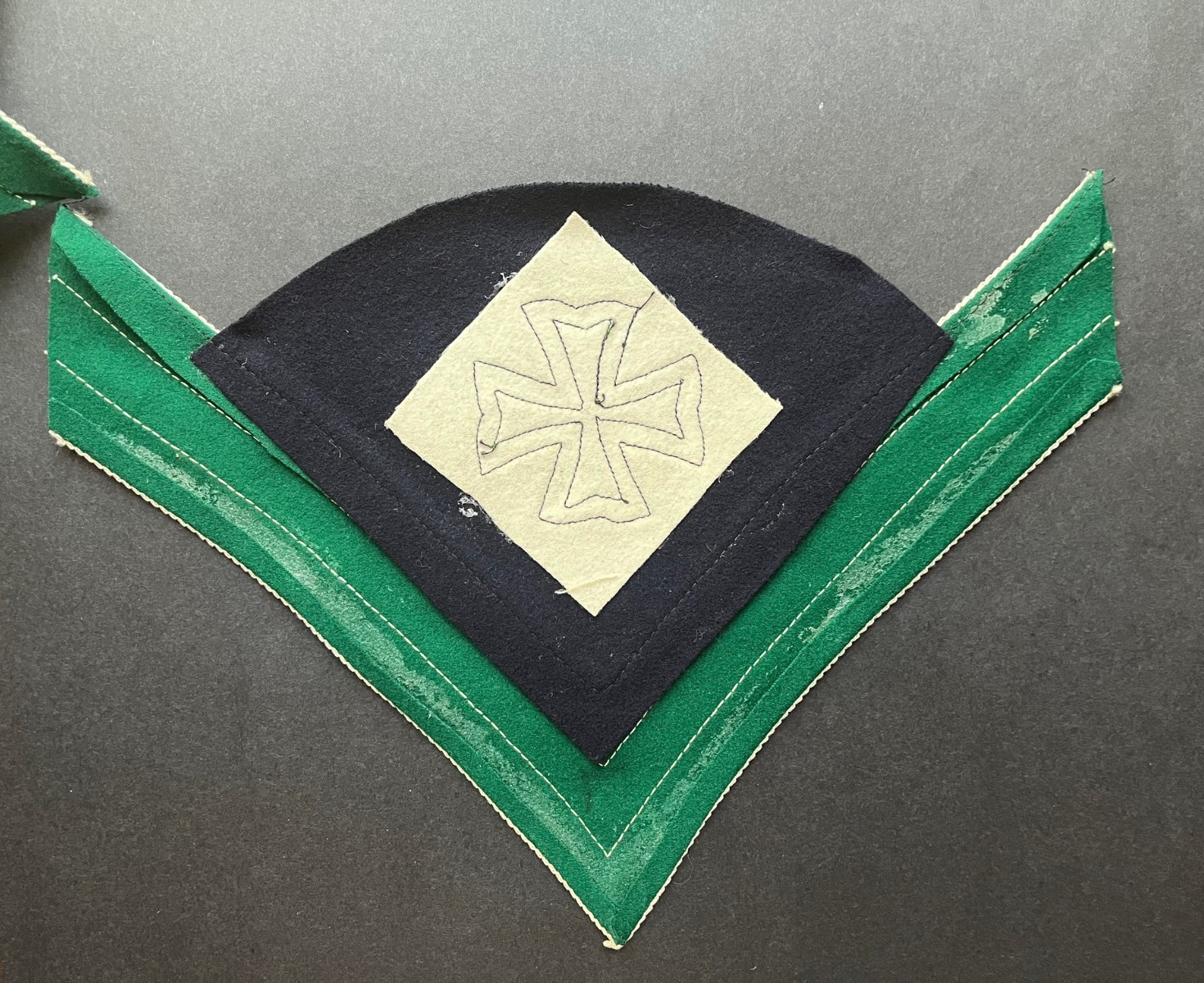 Pair Indian & Spanish American War US Army Medical Corps Chevrons Patch