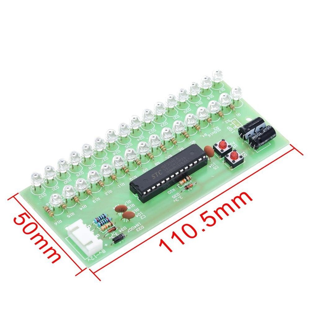 Adjustable Display Pattern LED VU Meter Level Indicator Amplifier Audio 16D2724