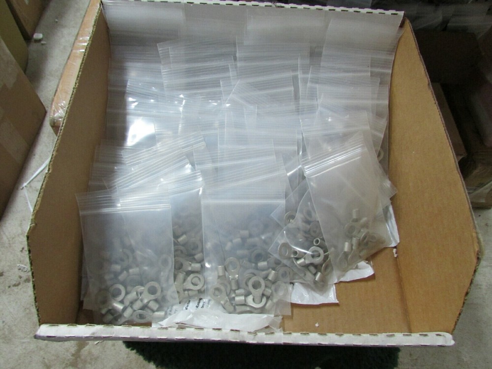 10 Molex Solid Copper Welded Barrel Ring Terminals #8 AWG 5/16" Stud 191930457