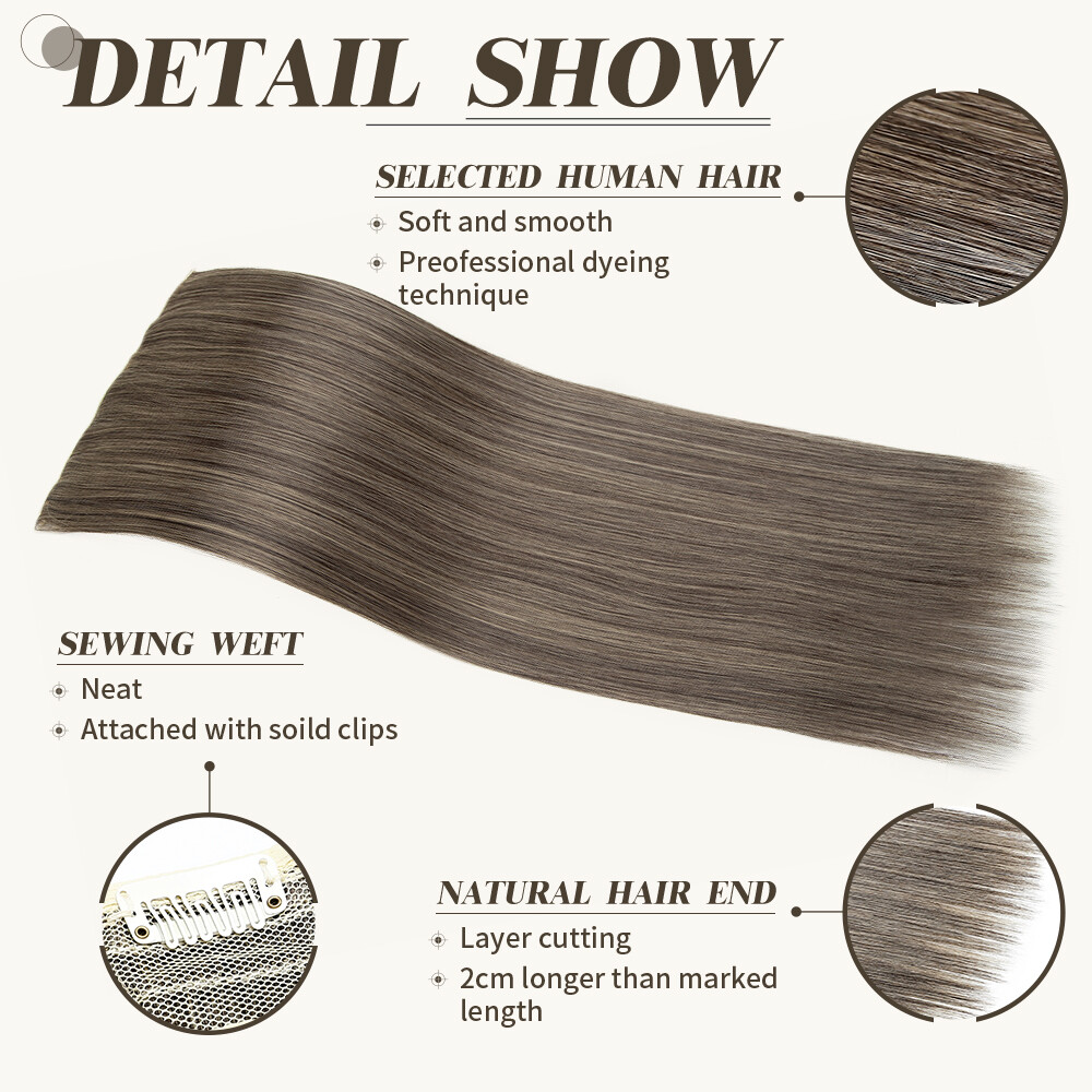 USA Mega Thick Clip In Hair Extensions One Piece Straight Curly Wavy As Human