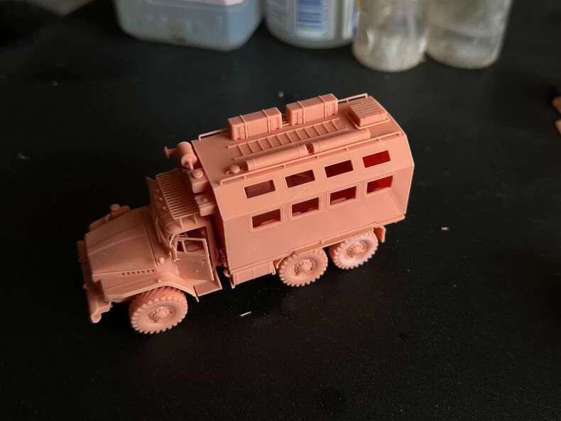 3D Printed 1/72/87/144 Russian Ural Multifunctional Command Vehicle Model Kit