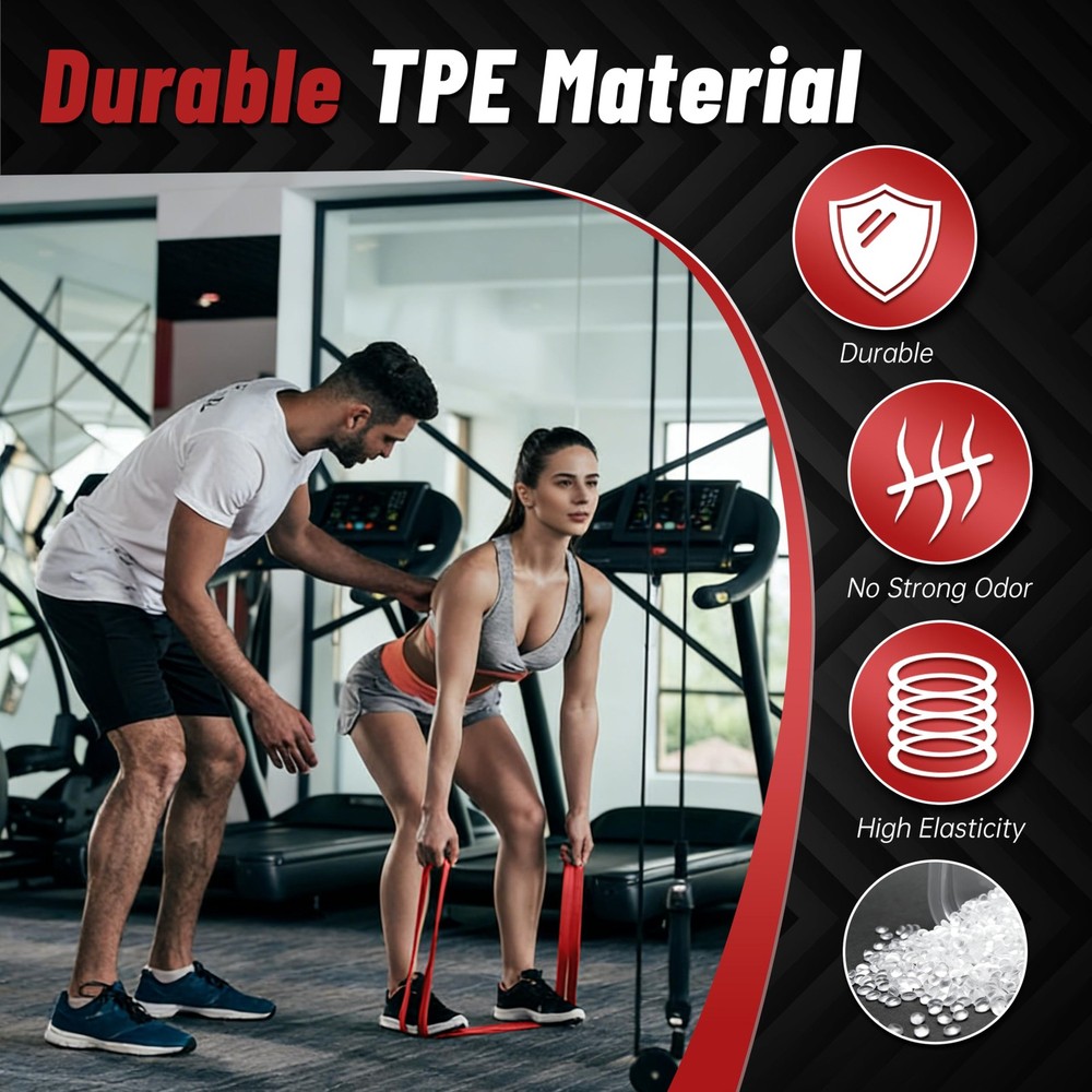 Resistance Bands for Working Out, 4-Level Pull Up Assistance Bands, Exercise ...