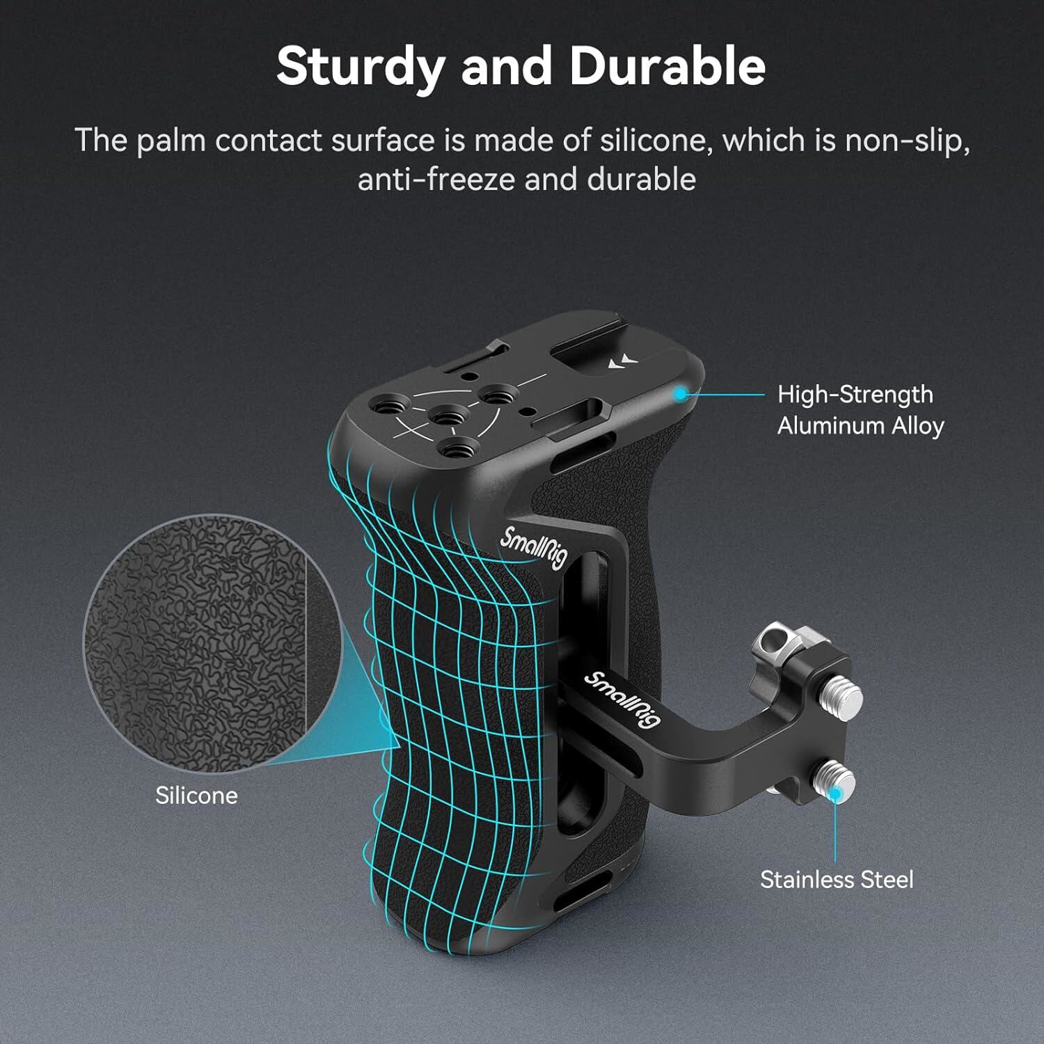 SmallRig Camera Side Handle with Bulit-in 1/4"-20 Locating Hole for Camera Cages