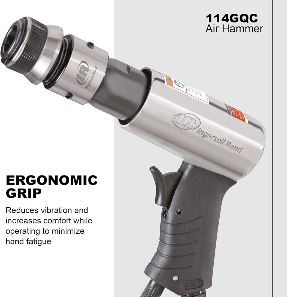 Durable Air Hammer Tool with 3 Chisel Attachments