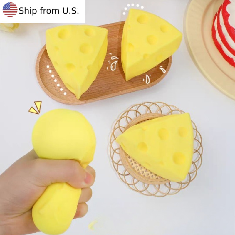 Decompression Squishy Cheese Squeezing Stress Relief Stress Reliever Unwind