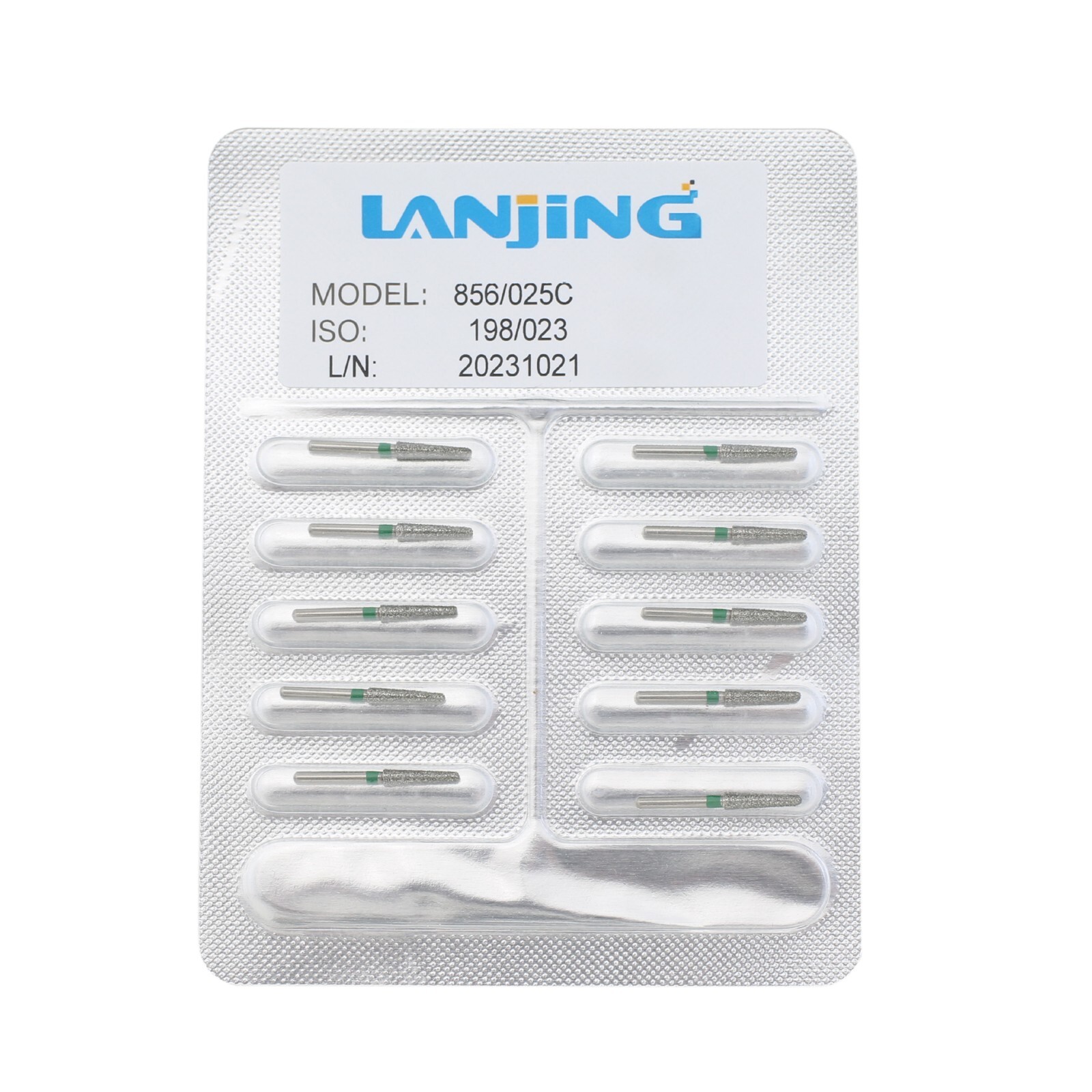 Dental Diamond Burs Football Round End Taper Coarse Fine FG High Speed 856 850