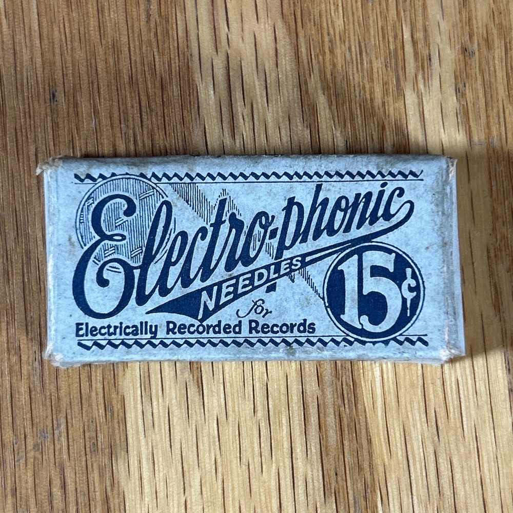 Antique Electro-phonic Phonograph Needle Package Original Medium Tone