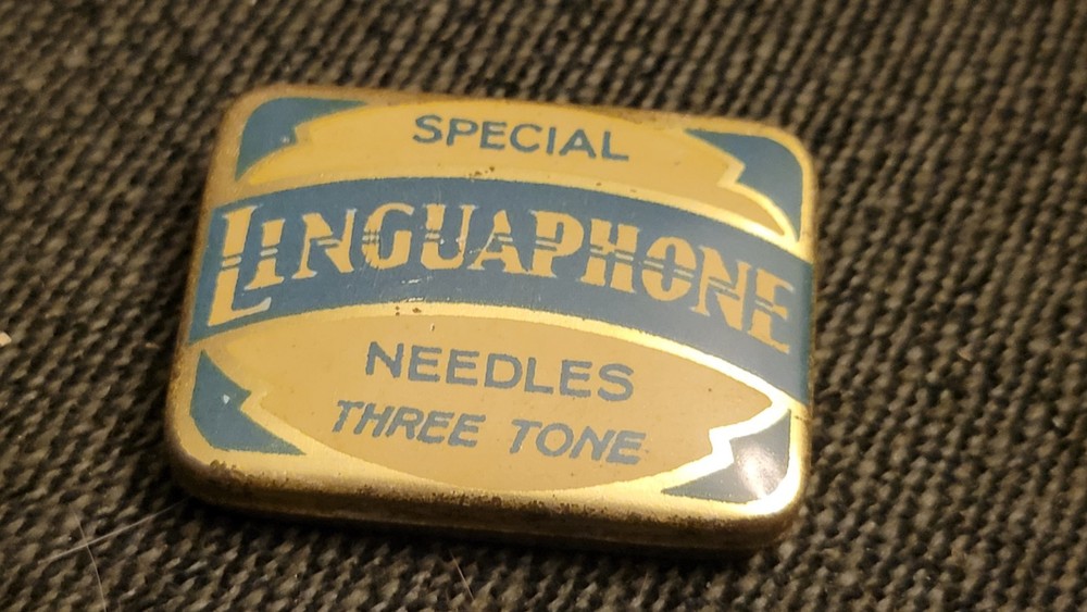 Gramophone phonograph needle Tin Linguaphone Special Three Tone