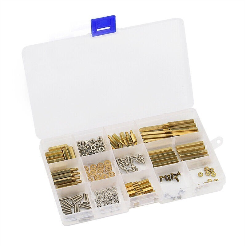 Durable Stainless Brass Screws Kit M2.5 M3 Nuts for Raspberry Pi 4 Model B/3B+