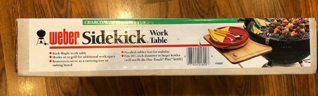 WEBER Sidekick Vintage Maple Work Table, No. 1800 New