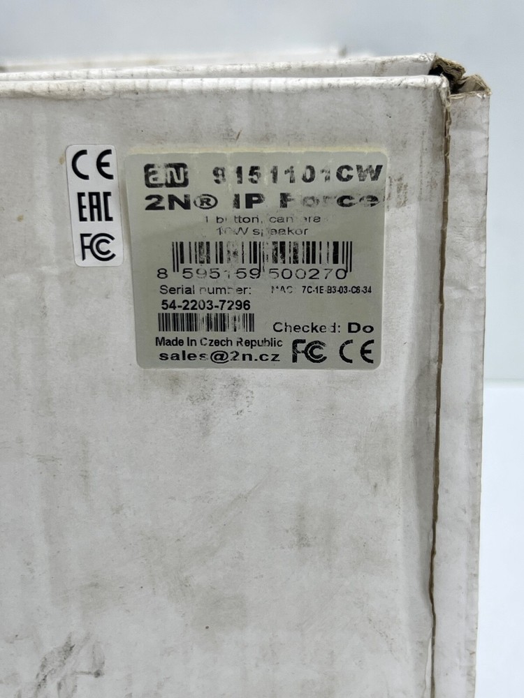 2N IP Force – 1 button & camera & 10W speaker 9151101CW