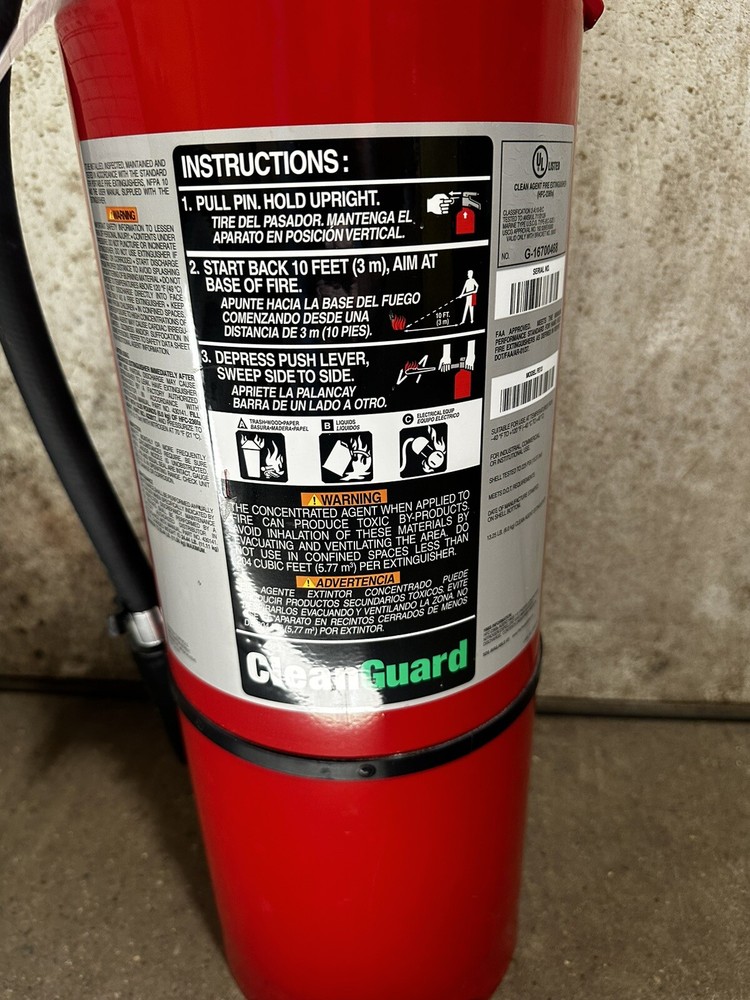 ansul fire extinguisher FE36 CLEANGUARD 13.5 Sensitive Electronics Extinguisher