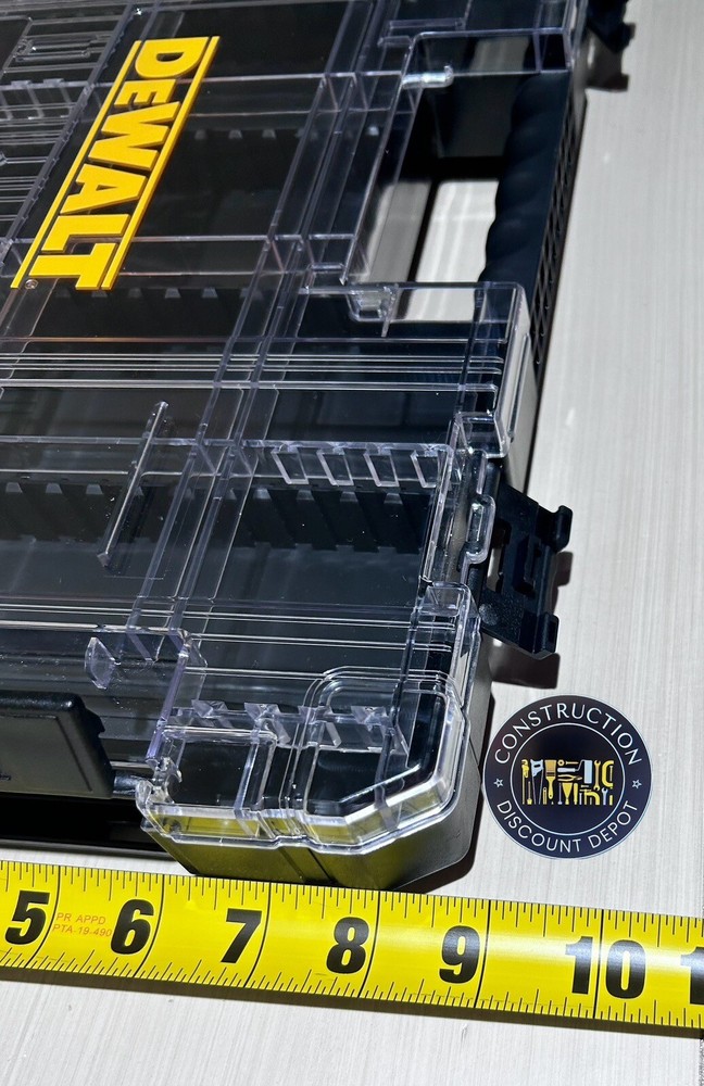 2 Pack Dewalt Black Large Tough Case Bit Holder Storage Organizer STACKABLE