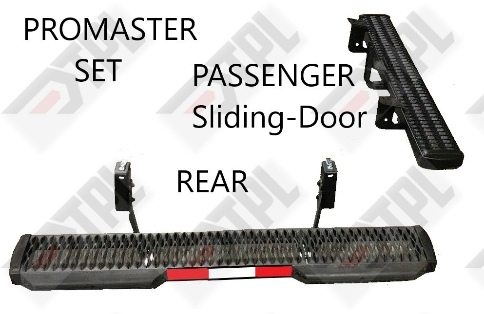 2014-Present Ram ProMaster REAR & SIDE Step Running Board Board Kit; TPK-1019