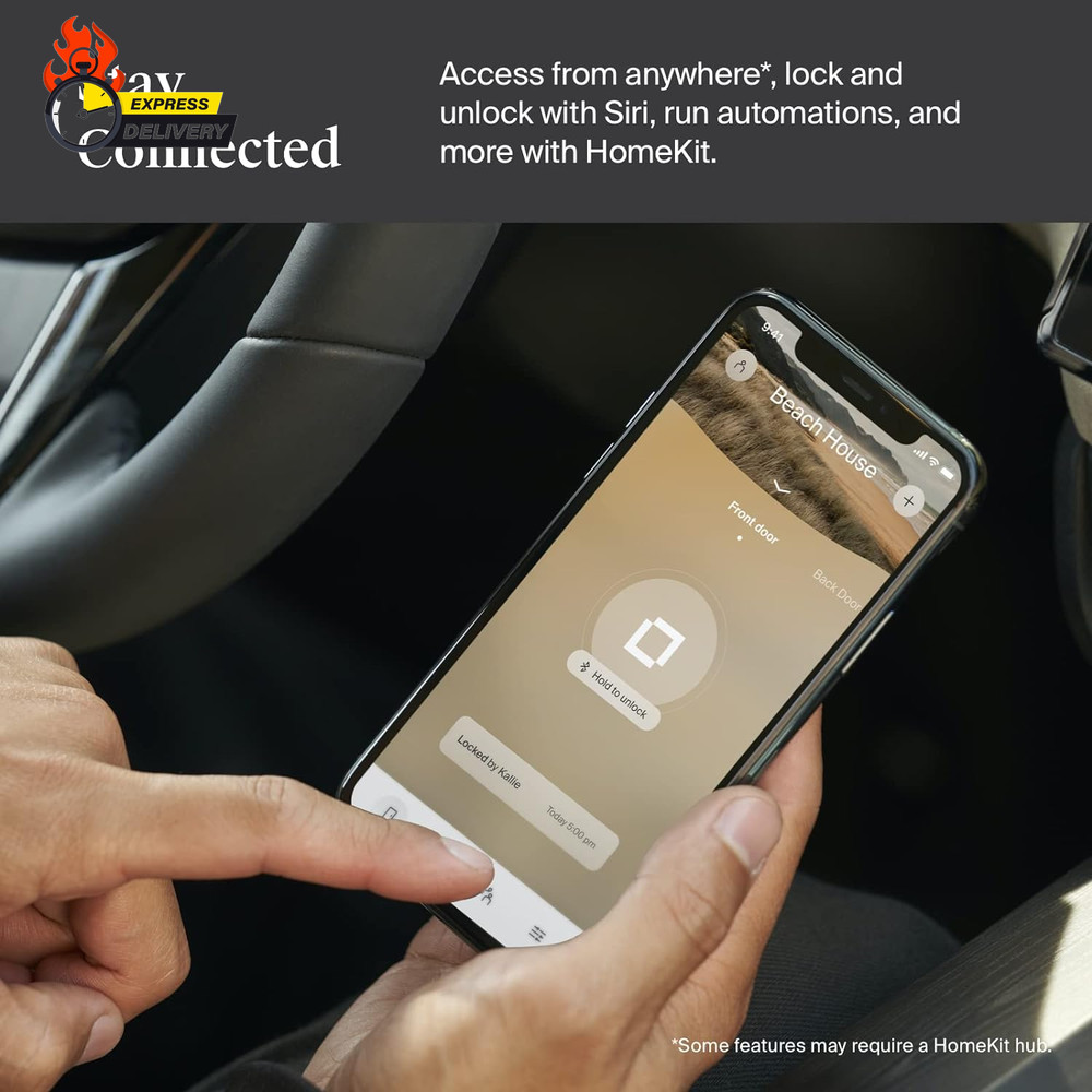 Home Inc Lock Smart Lock, Keyless Entry, Smartphone Access, Bluetooth Enabled,