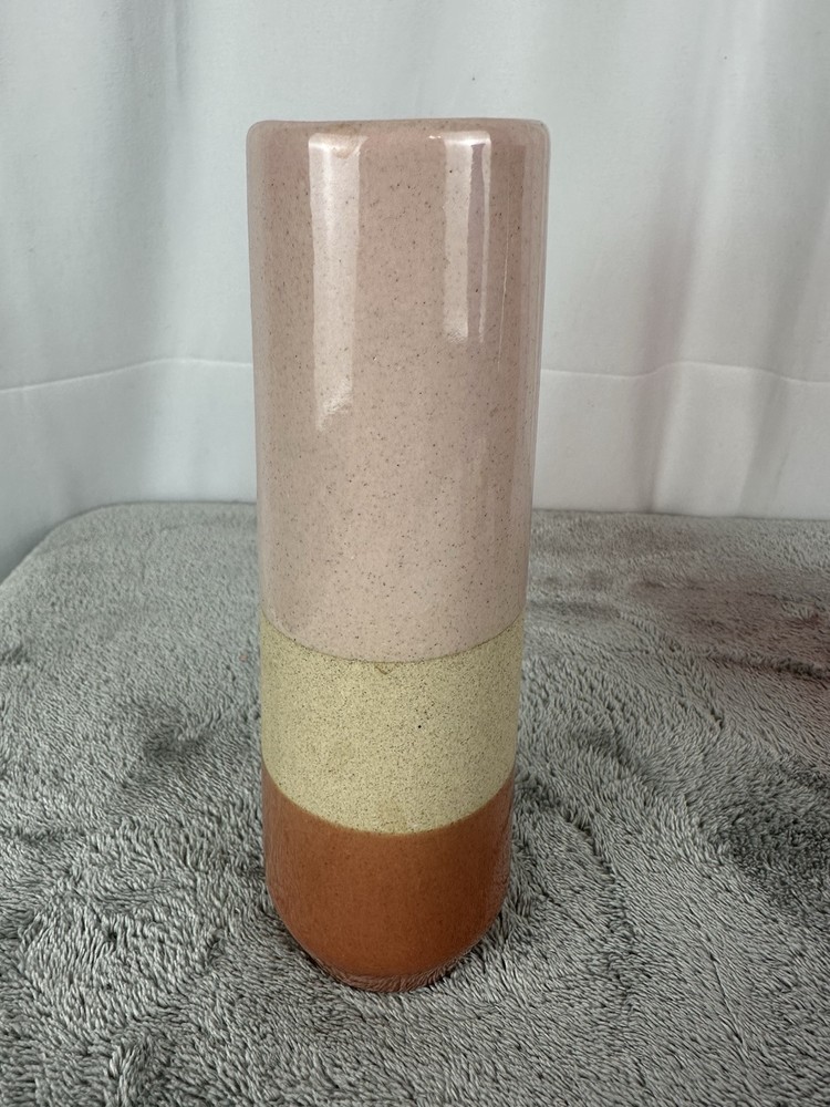 Tricolor Stoneware Vase