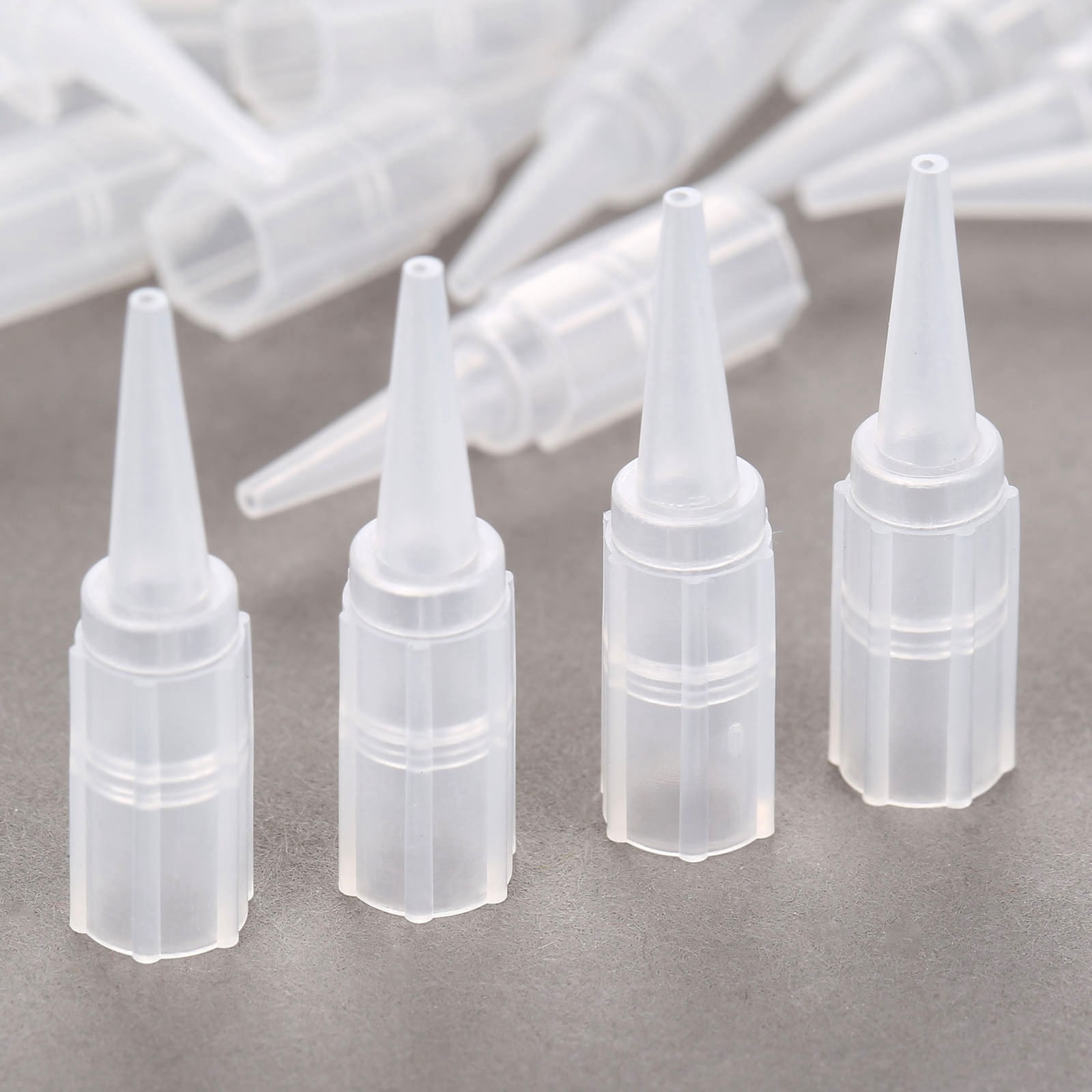 50Pcs Disposable Tattoo Tips Cap For Round Mouth 1R Needle Permanent Makeup Tool