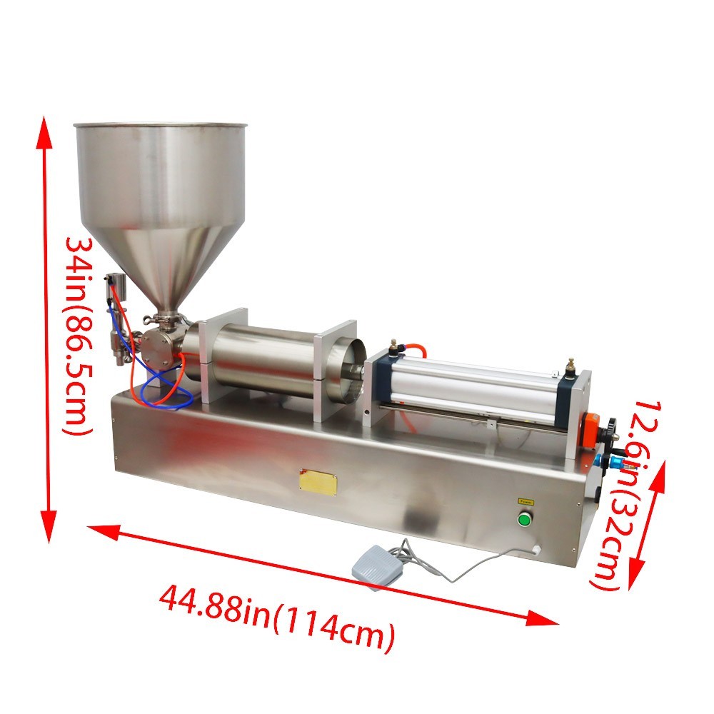 1000-5000ml Pneumatic Liquid Paste Filling Machine Stainless Packing Machine