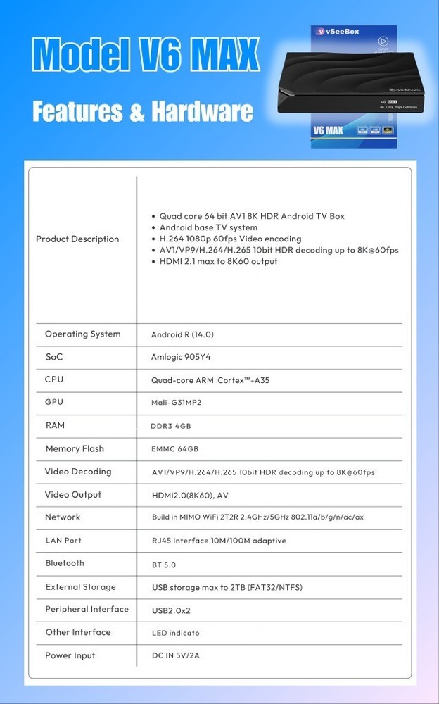 VSeebox V6 Max Montco30