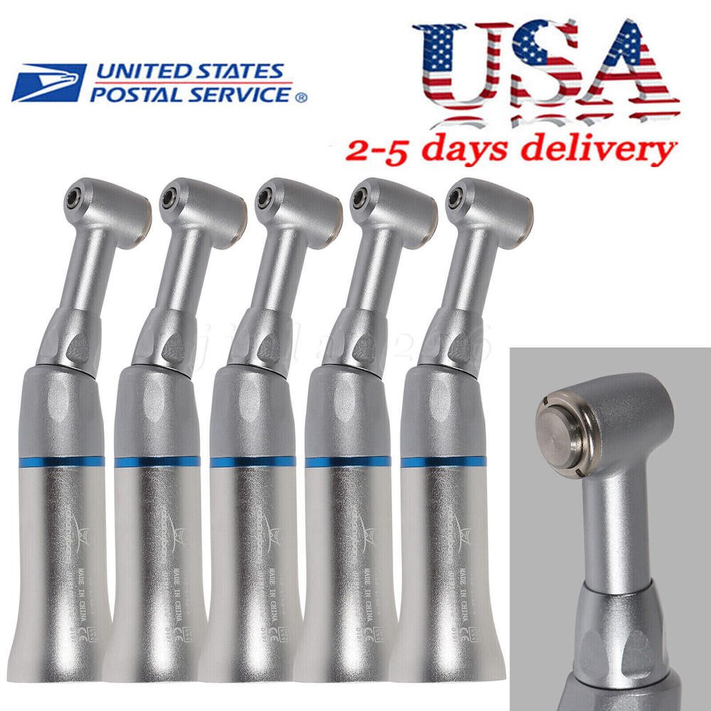 Dental Slow Low Speed Handpiece Contra Angle Push Button E-type Attach NSK STYLE