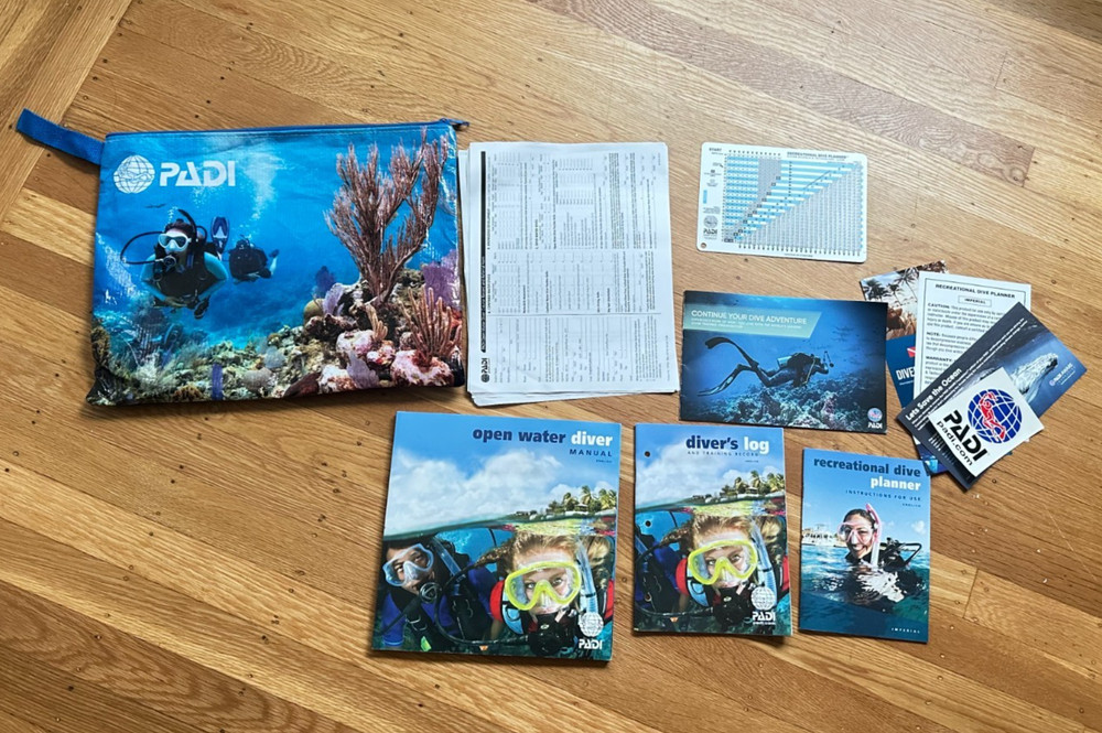 Scuba Diving PADI Open Water Crew Pak - Course Materials Set