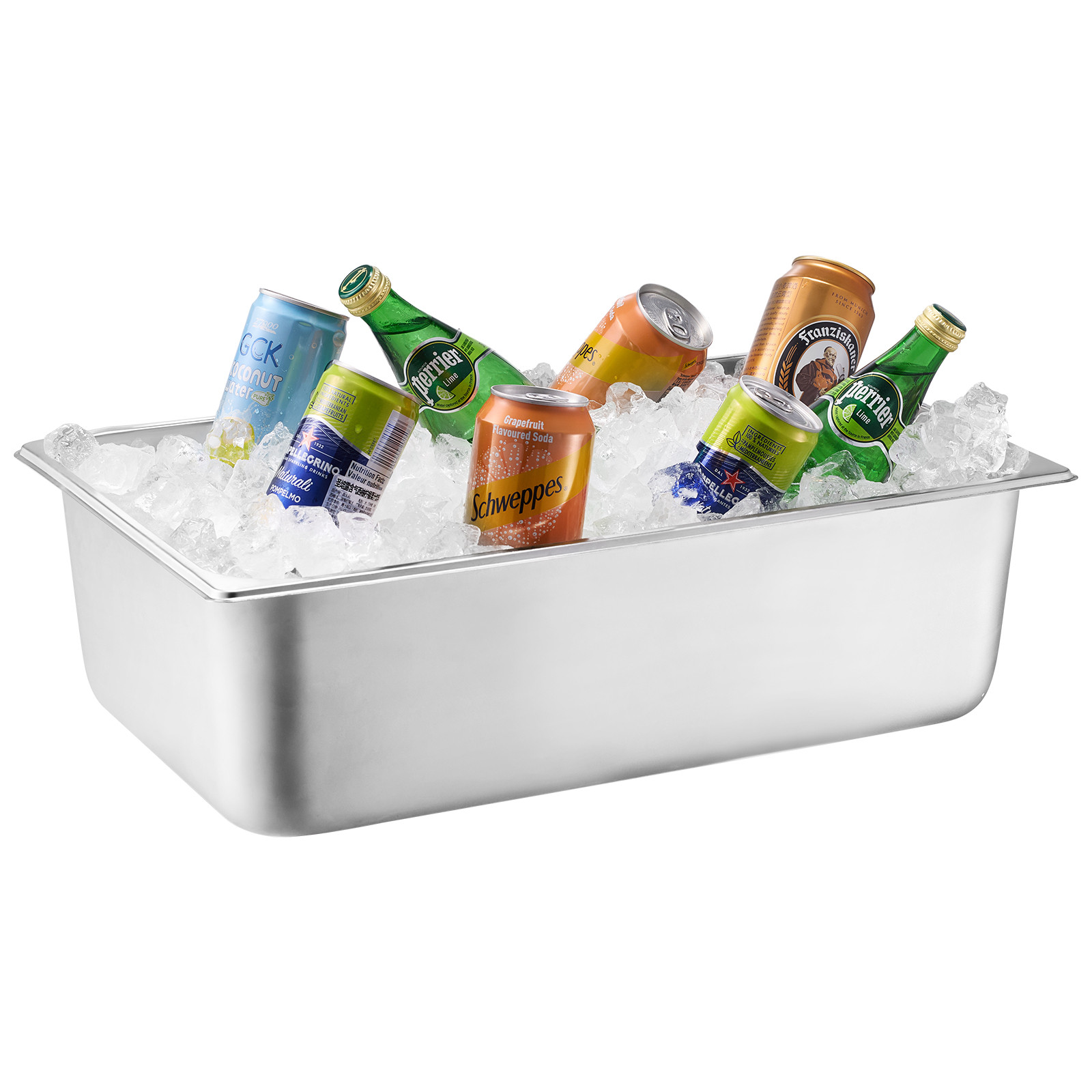 Countertop Food Serving Display Container 6 Pan Condiment Dispenser with Lid