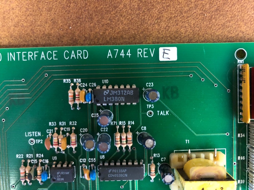 Dukane A744 Interface Card for MCS350 Intercom System