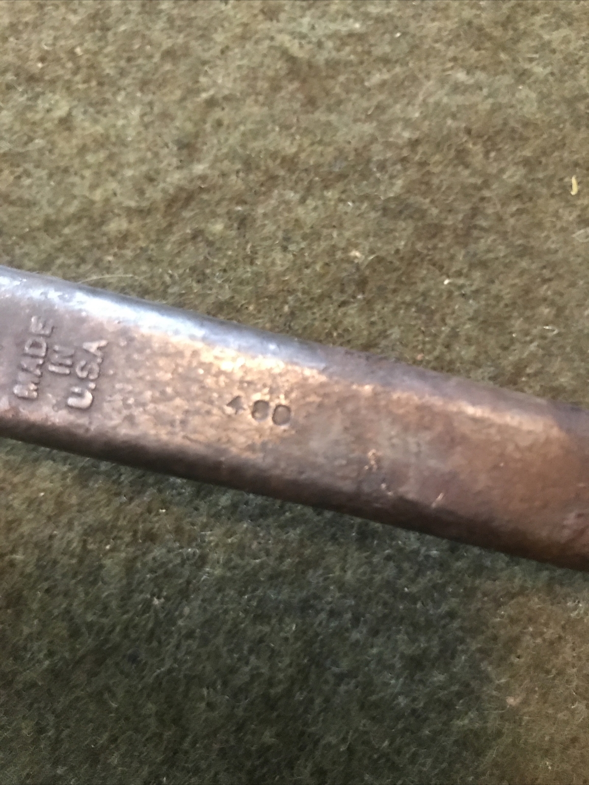 Antique Bonnet Tools Small Spud Wrench Rare 3/8 Vintage Wrench Shield Logo 🇺🇸
