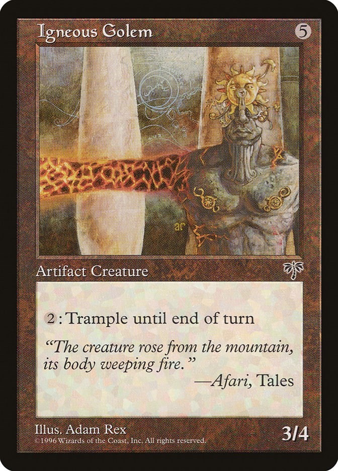Igneous Golem Mirage N/A MTG MP