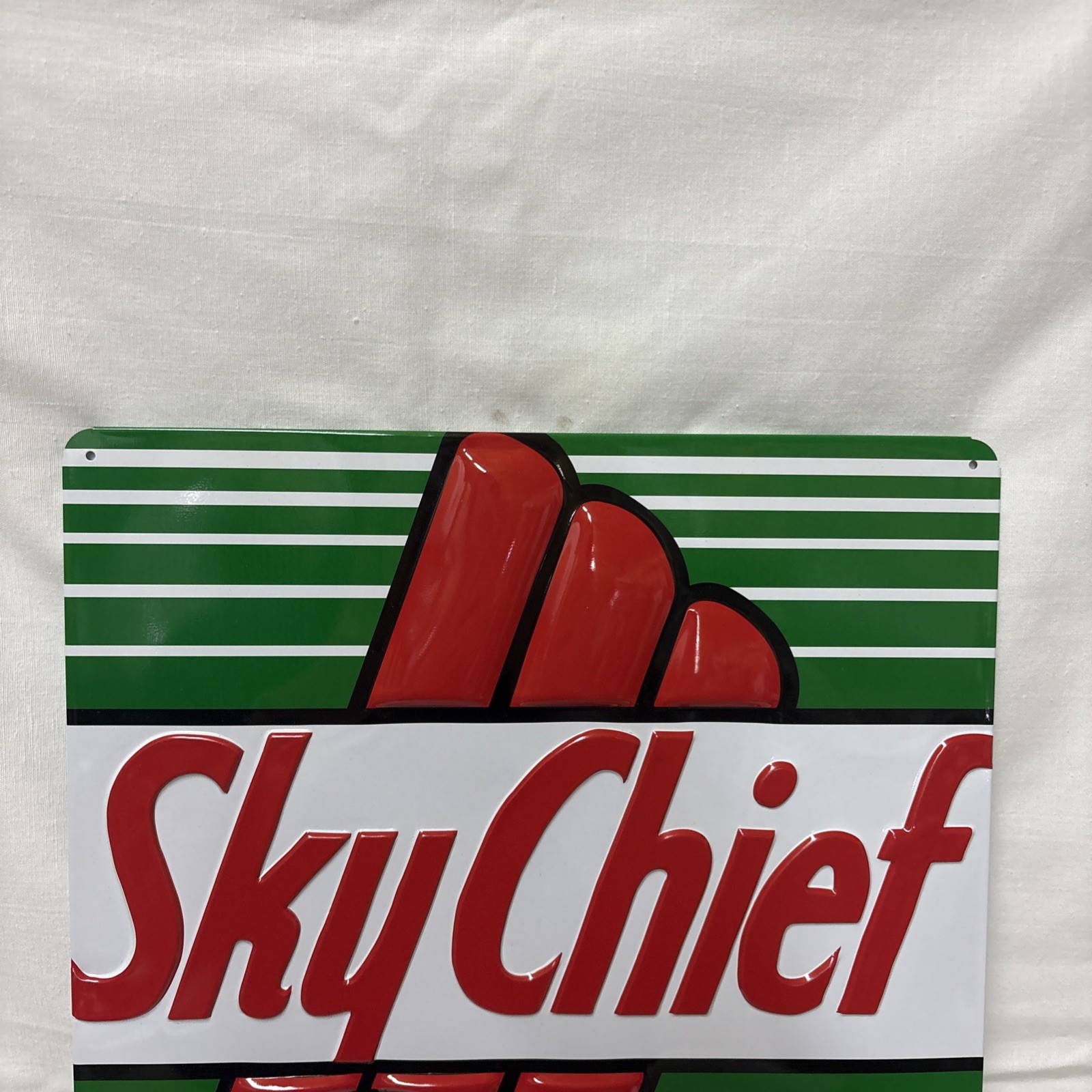 Texaco Sky Chief Gasoline Sign Repoduction 18”x12”