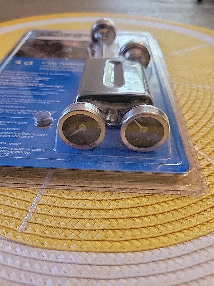 Master Forge 4 Count Steak Meat Thermometer New Sealed