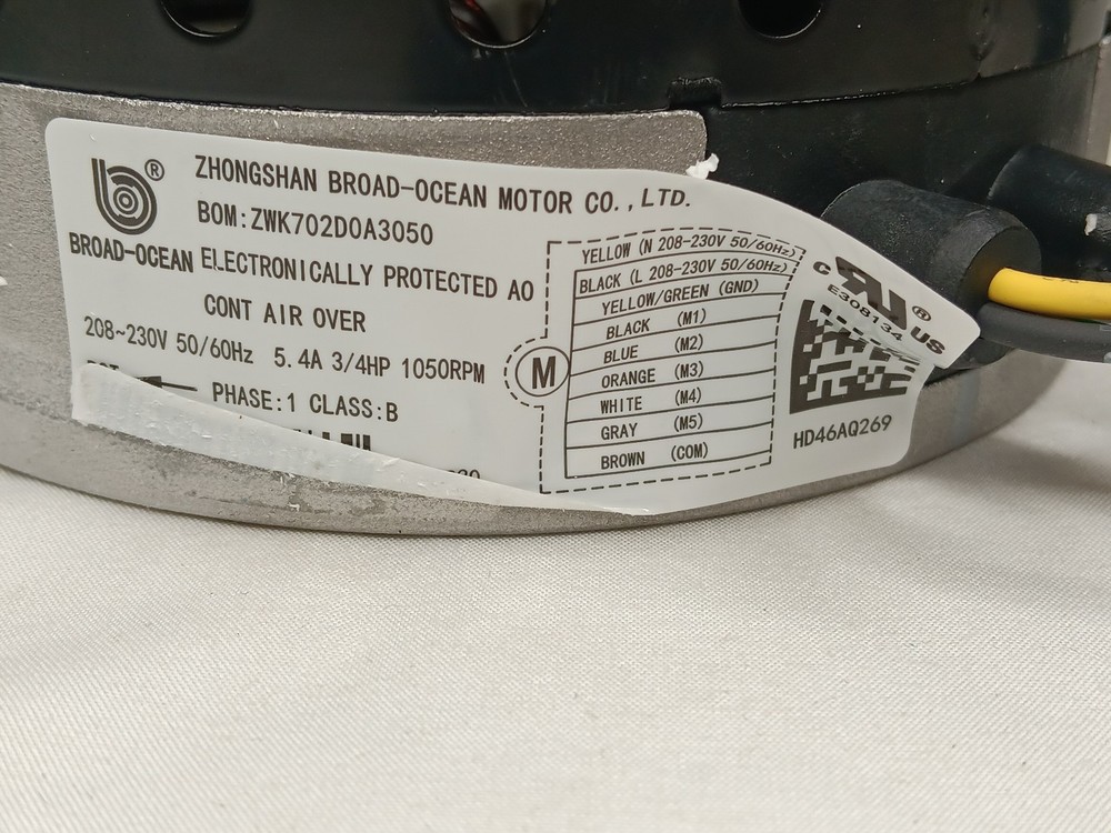 1190591 Blower Motor 3/4 HP
