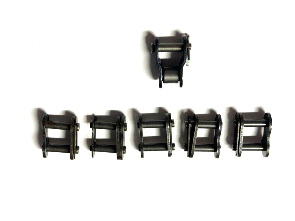 (6) #40 Roller Chain Connecting Links ( 5 full 1 half)