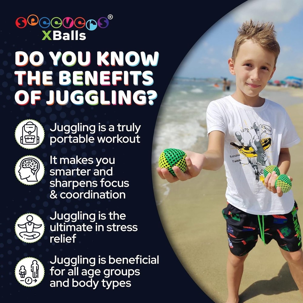 Juggling Balls Set - 2 Net Layers, Carry Case