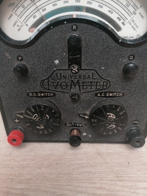 Vintage Avometer Model 40 Universal - Black - Unit Only * Untested *