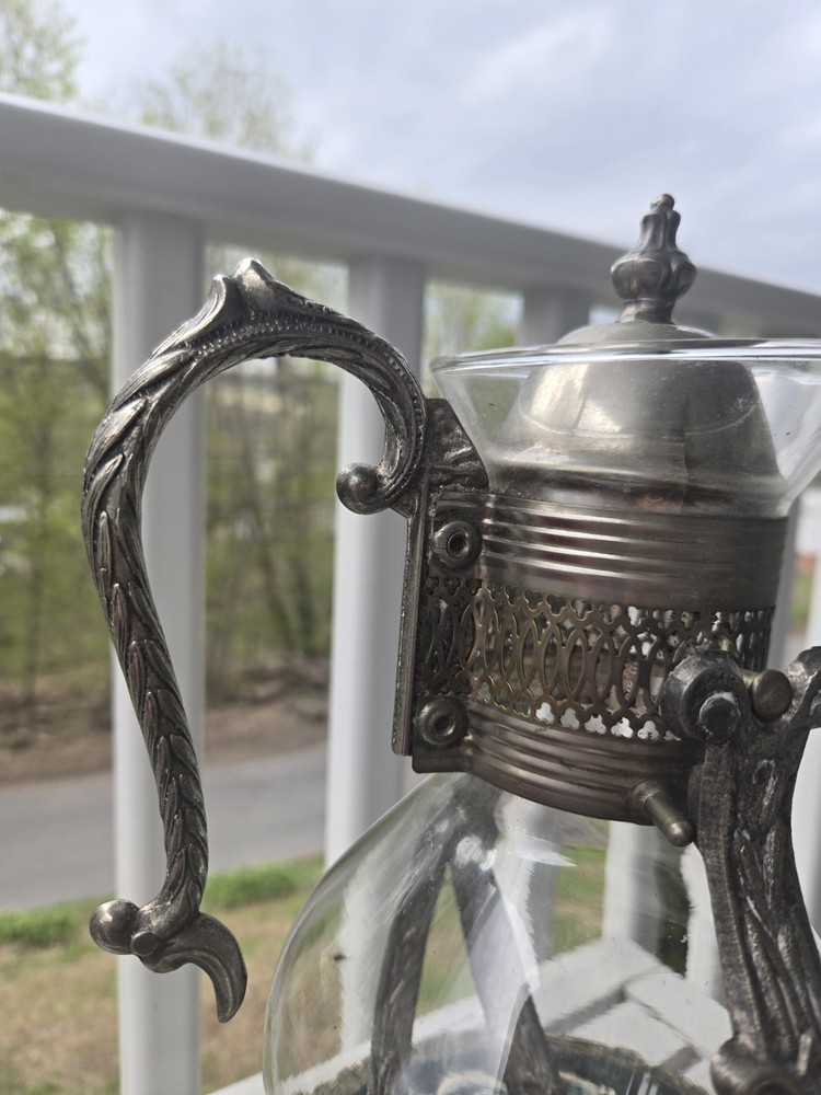 Vintage Coffee or Tea Carafe with a Warming stand Swings