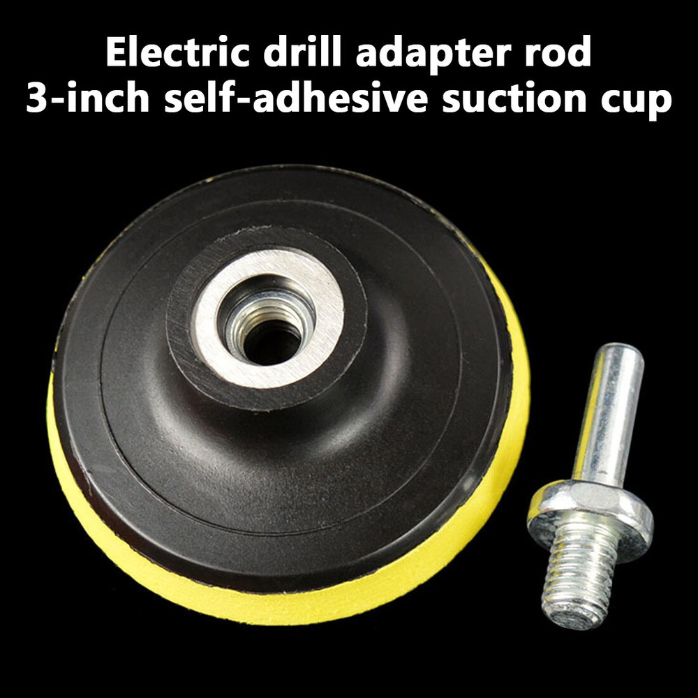Car Polishing Pad Kit Buffer+ Drill Adapter Polisher 100mm Buffing Pad