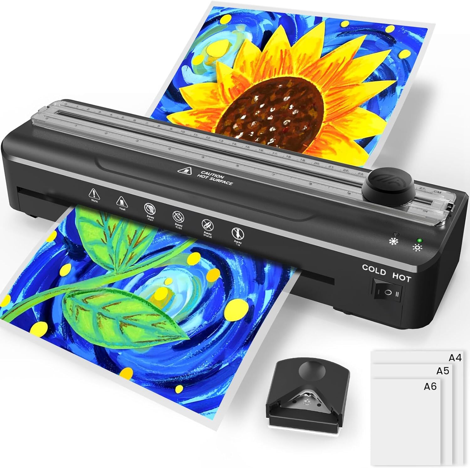 Laminator Machine 9 inch Quick Warm 4-in-1 with Trimmer + 20 Lamination Sheets