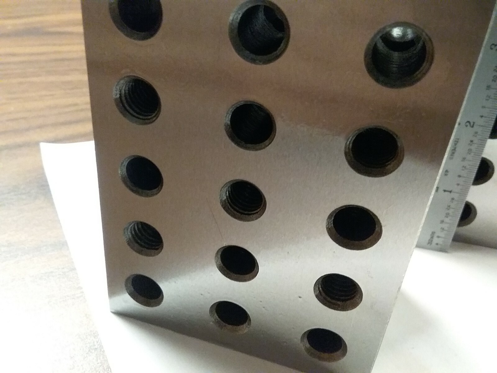 2-4-6" precision block pair 23 hole set up block pair 0.0002" #701-246 -new