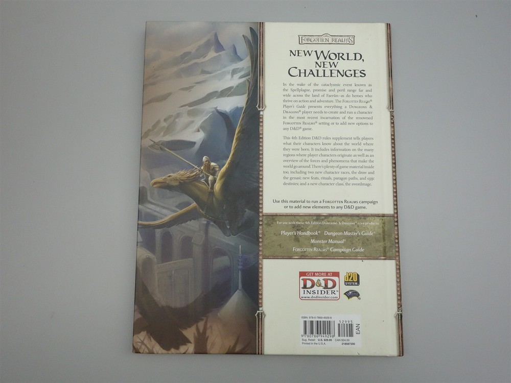 Dungeons & Dragons, D&D: Forgotten Realms Player's Guide (4th Ed)