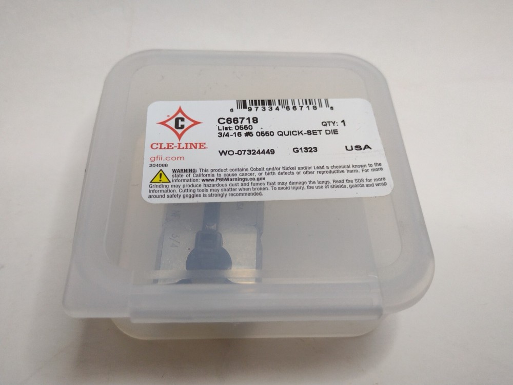 Cle-Line C66718 Quick-Set 2-Piece Die System