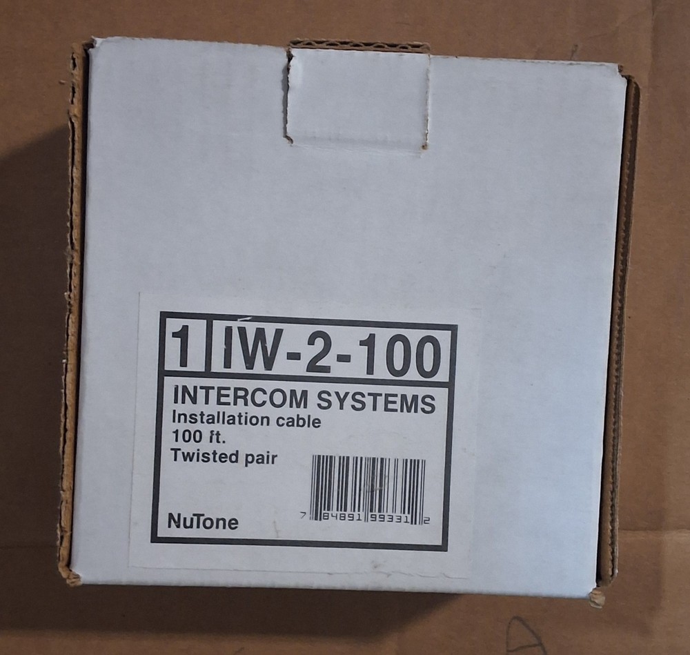 1 box - Nutone IW2-100-UL Installation Wire